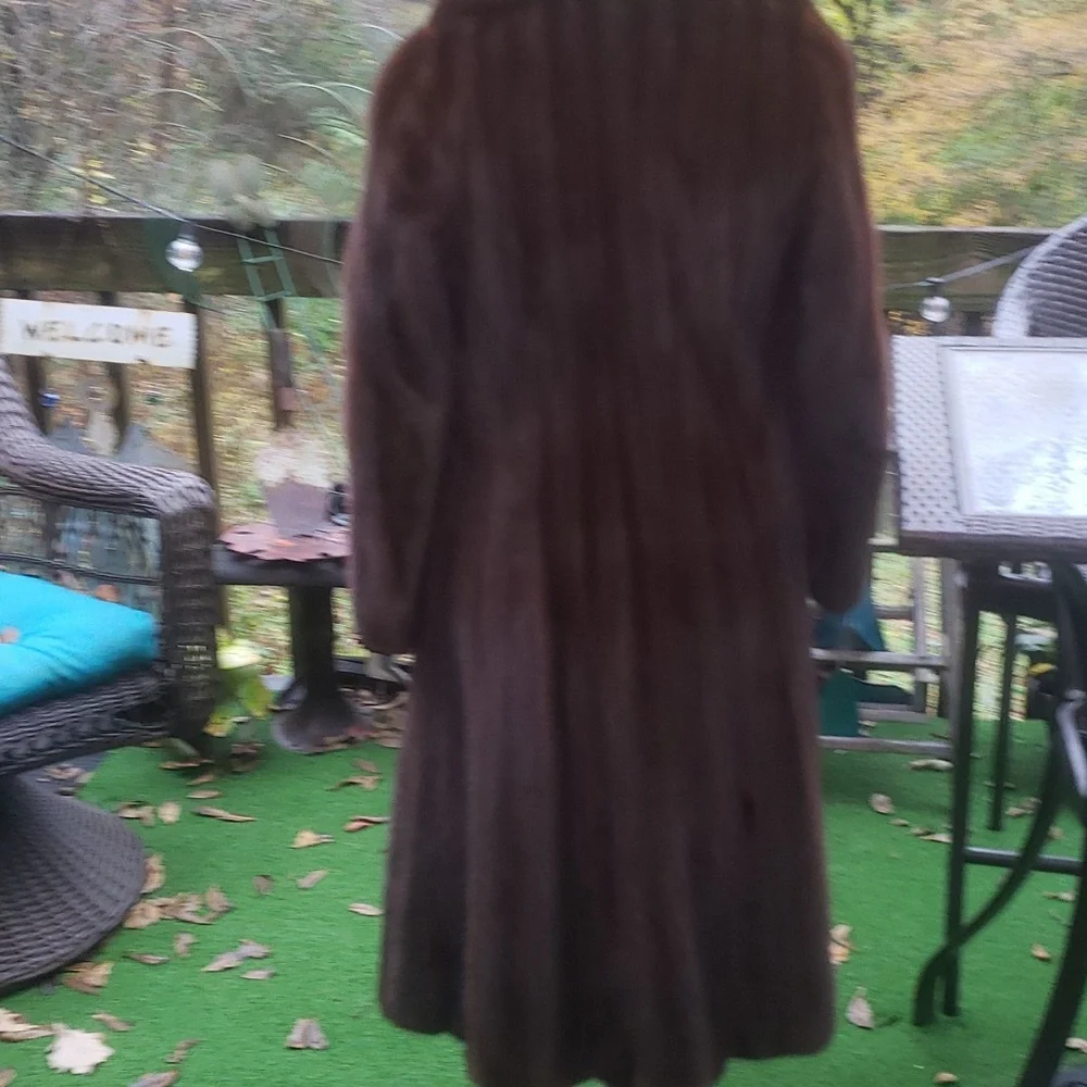 Mink fur long coat - Picture 4 of 5